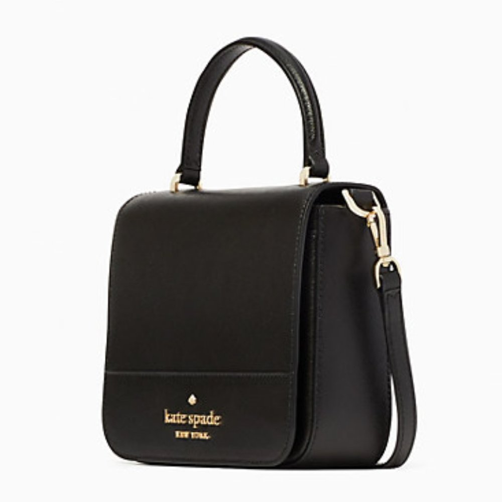 Kate Spade Staci Square Crossbody Saffiano Leather Black - Picture 3 of 16